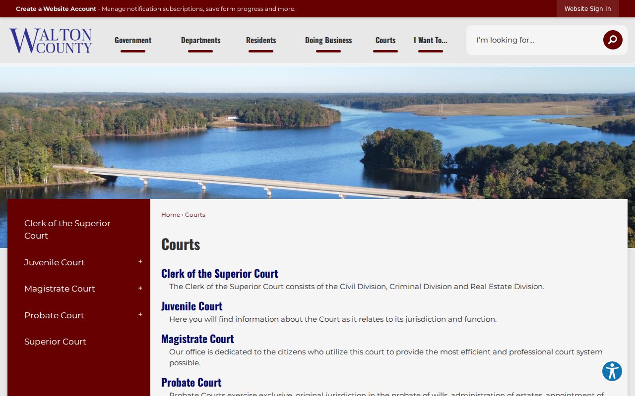 Walton County official courts directory