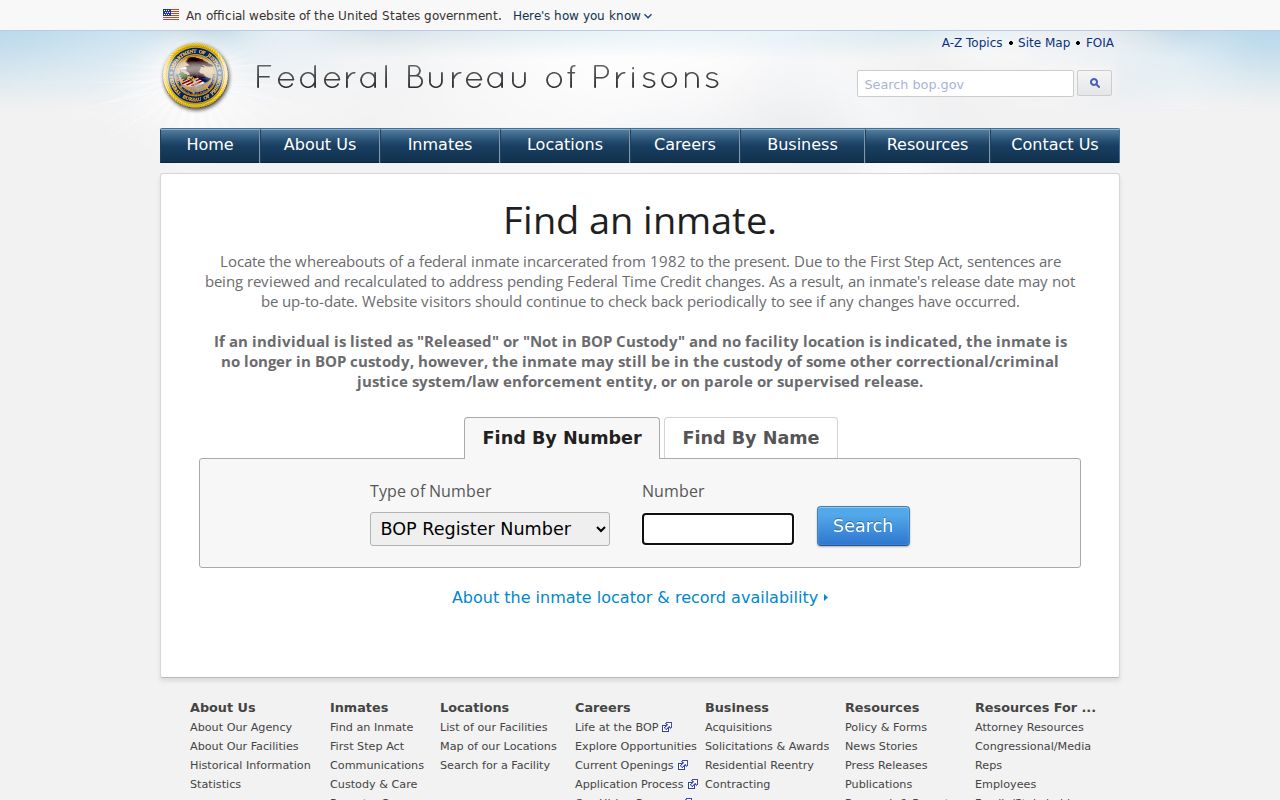 Walton County criminal history federal inmate locator